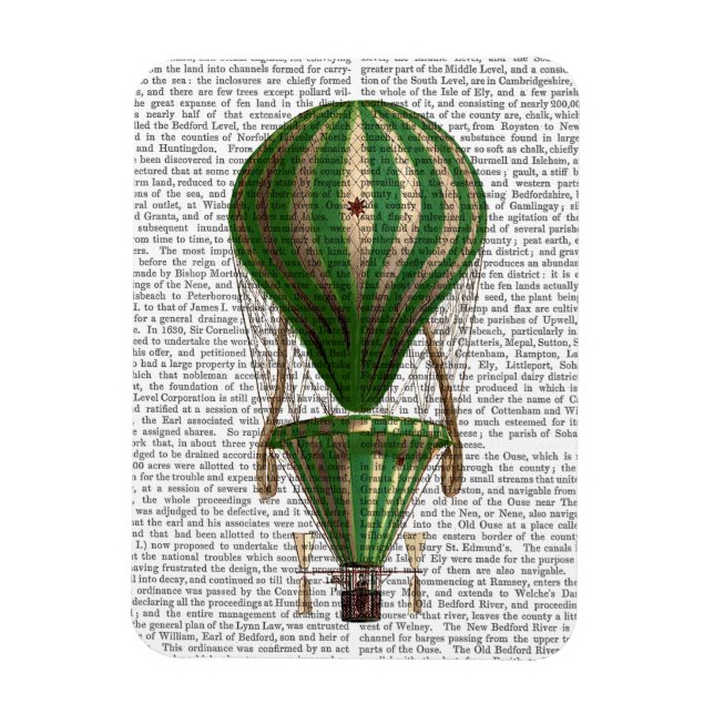 Íman Verde-balão de ar quente hierárquico (Vertical)