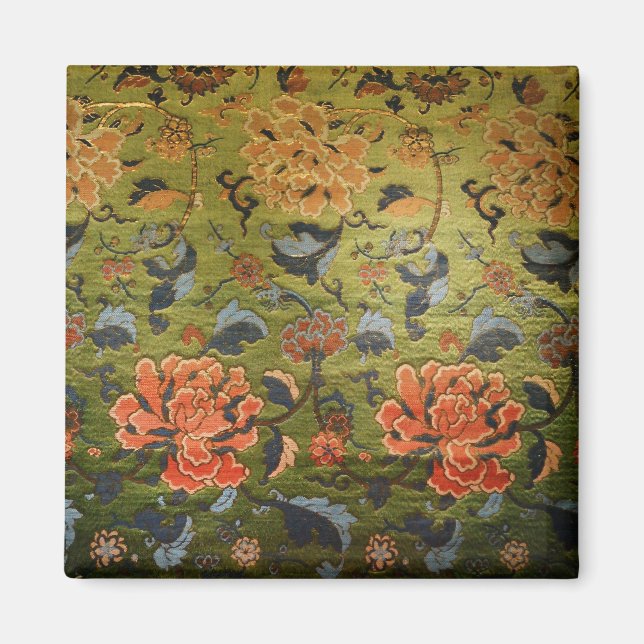 Íman Verde Brocade Chinês (Frente)