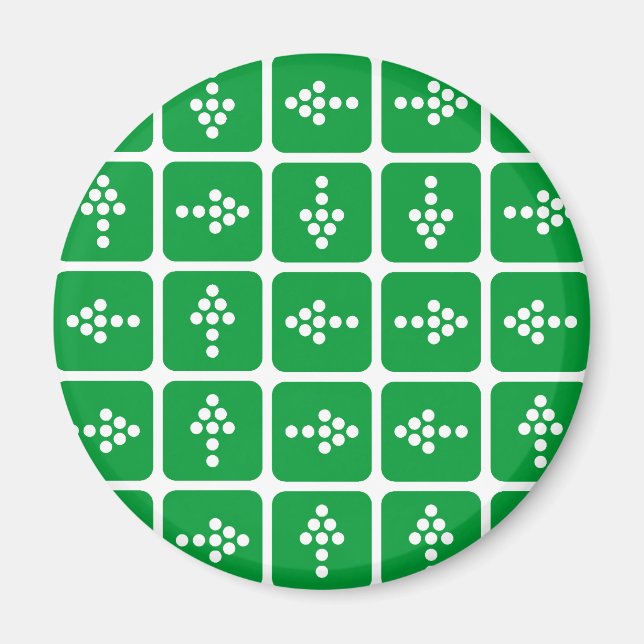 Íman Verde com seta de LED (Frente)