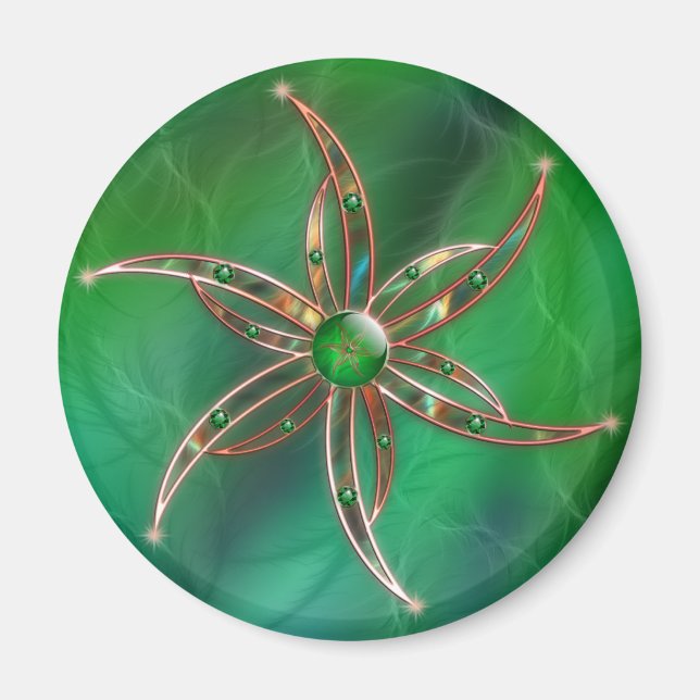 Íman Verde como o ímã de grama (Frente)