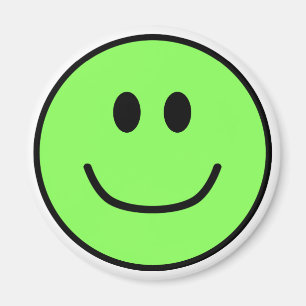 Íman Verde de sorriso 0002 do ímã da cara
