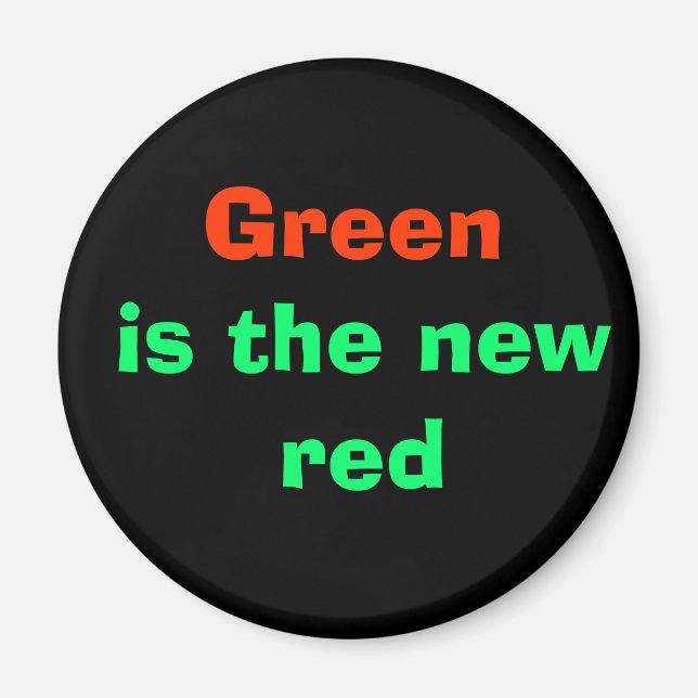 Íman Verde é o novo vermelho (Frente)