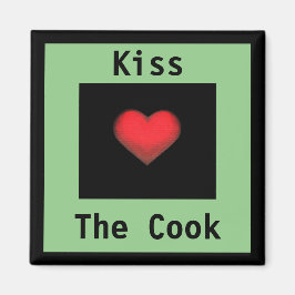 Íman Verde e Preto Beije o Cozinheiro Green & Blac