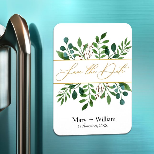 Íman Verde elegante salvar o noivado de casamento (Criador carregado)