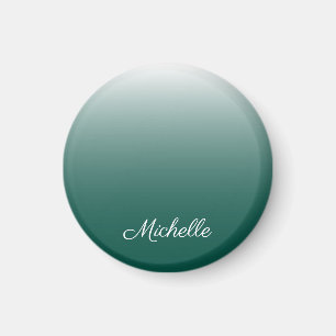 Íman Verde-gradiente ombre personalizado
