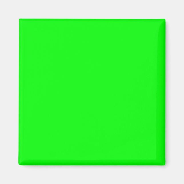Íman Verde limão 00FF00 Color - Com opção para adiciona (Frente)