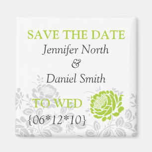 Íman Verde limão Guardar As Datas