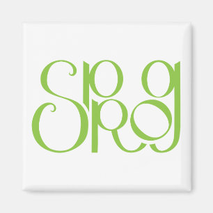Íman verde limão Sprog