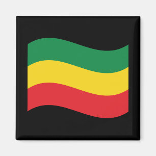 Íman Verde, ouro (amarelo) e bandeira das cores