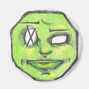 Íman verde POO HEAD