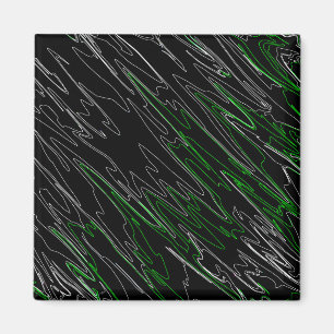 Íman Verde Preto Marbled