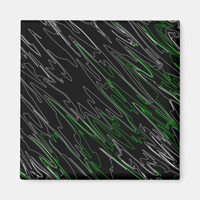Íman Verde Preto Marbled (Frente)
