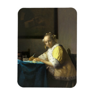 Íman Vermeer A Lady Escrevendo a Carta