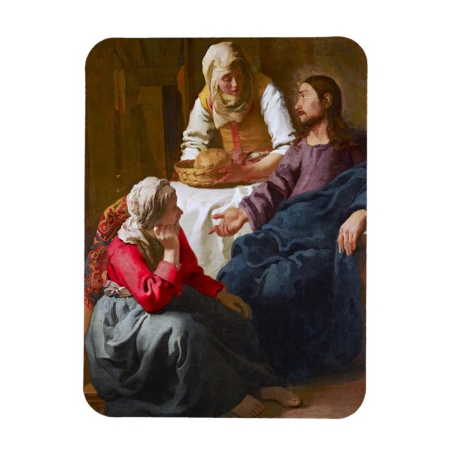 Íman Vermeer - Cristo na Casa de Martha e Mary (Vertical)