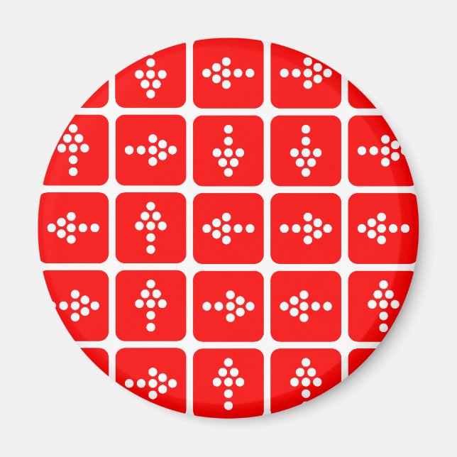 Íman Vermelho ao quadrado de seta LED (Frente)