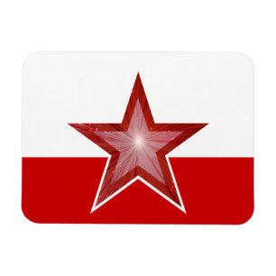 Íman Vermelho branco do ímã flexível vermelho da