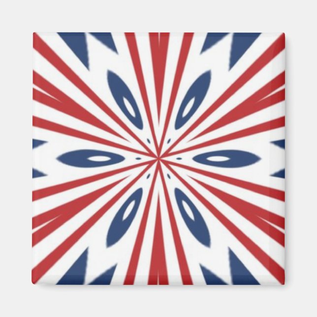 Íman vermelho, branco e azul (Frente)