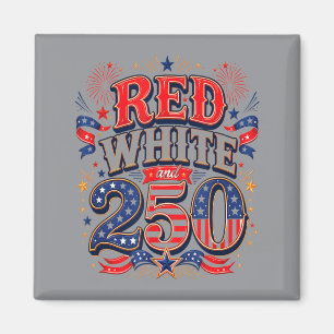 Íman Vermelho Branco E Azul 2026 4 De Julho