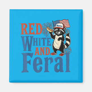 Íman Vermelho Branco E Feral Fofinho Quatro De Julho Am