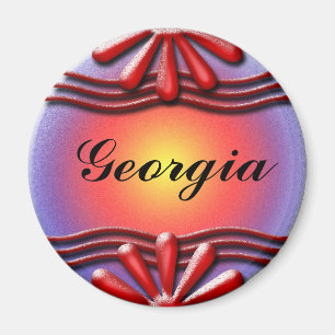 Íman Vermelho da placa de identificação