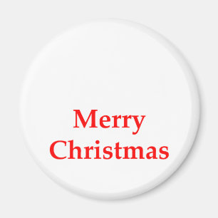 Íman Vermelho do Feliz Natal os presentes de Zazzle do