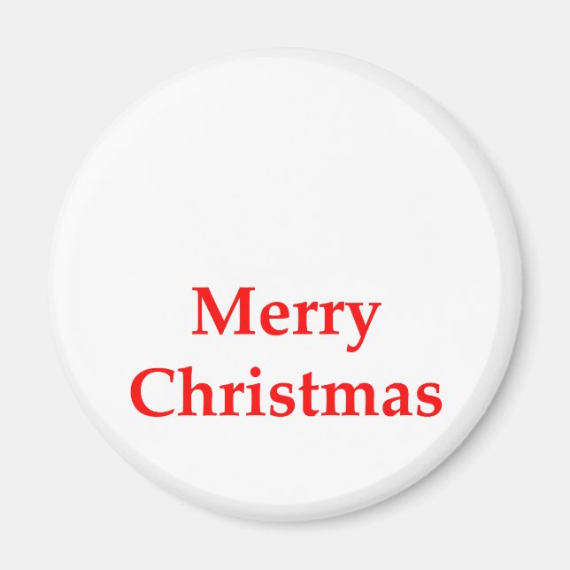 Íman Vermelho do Feliz Natal os presentes de Zazzle do  (Frente)