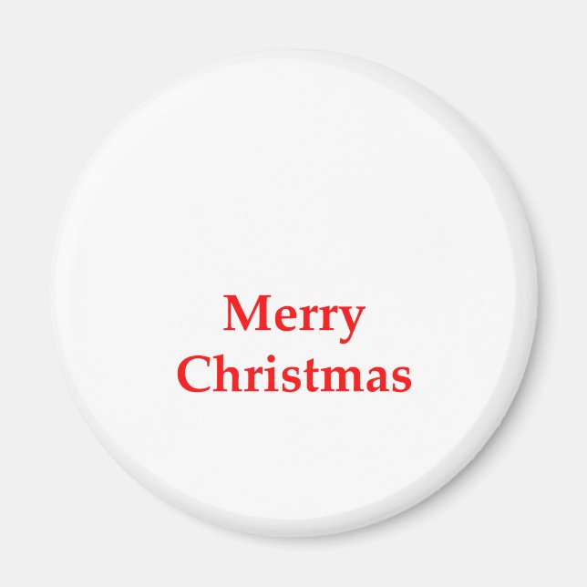Íman Vermelho do Feliz Natal os presentes de Zazzle do  (Frente)