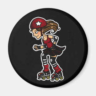 Íman Vermelho do jammer de Derby do rolo