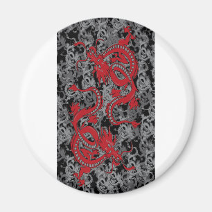 Íman Vermelho do oin do dragão de Ying Yang - ano novo