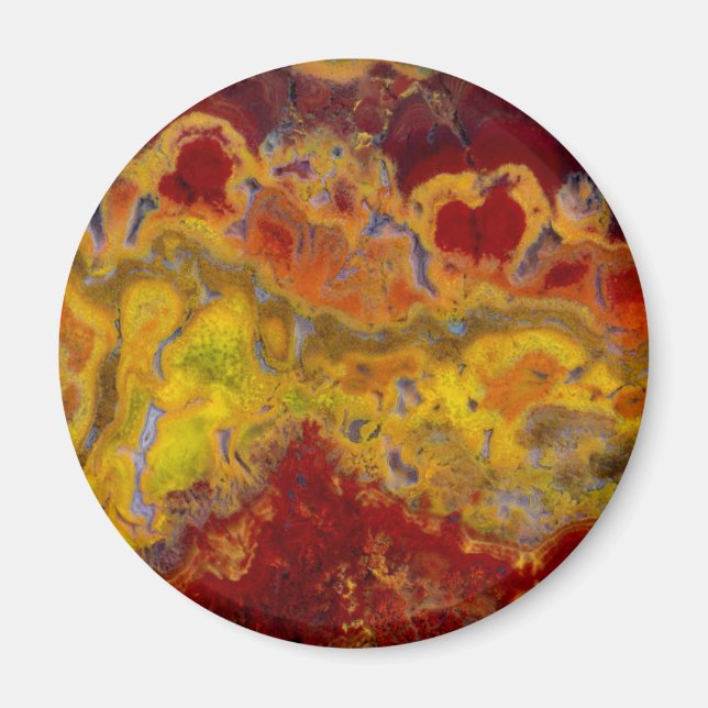 Íman Vermelho e amarelo Crayloa Jasper (Frente)