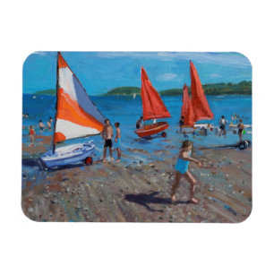Íman Vermelho e branco navega Abersoch