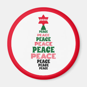 Íman Vermelho e Verde, Árvore de Natal de Paz, branca