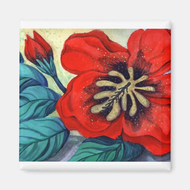 Íman Vermelho Grande (Frente)