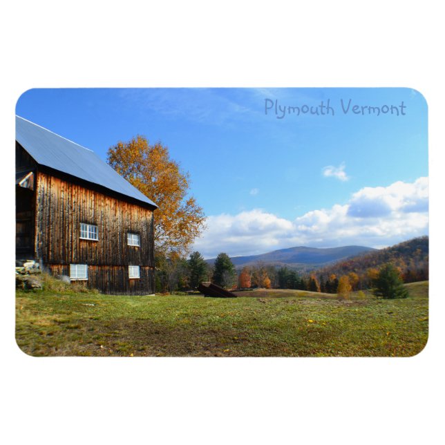Íman Vermont Barn e View Magnet (Horizontal)