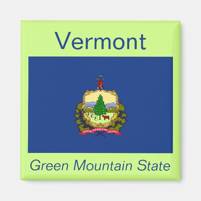 Íman Vermont Flag Magnet (Frente)