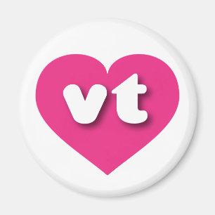 Íman Vermont Hot Pink Heart - Amor