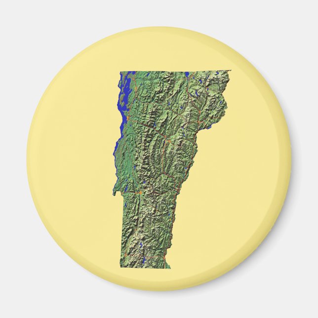 Íman Vermont Map Magnet (Frente)