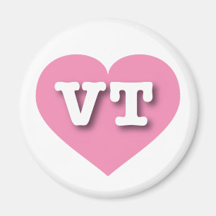 Íman Vermont Pink Heart - Big Love