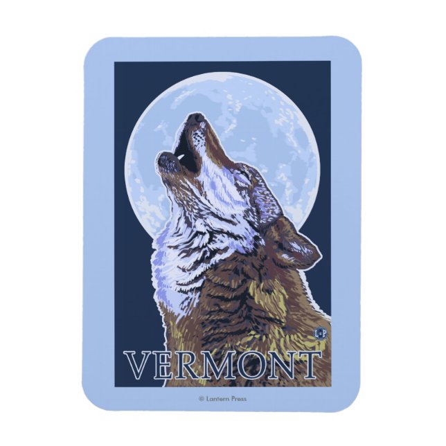 Íman VermontHowling Wolf (Vertical)