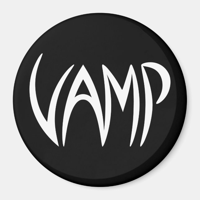 Íman Versão do Texto Vamp (Preto/Branco) (Frente)
