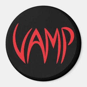 Íman Versão do Texto Vamp (Preto/Vermelho)