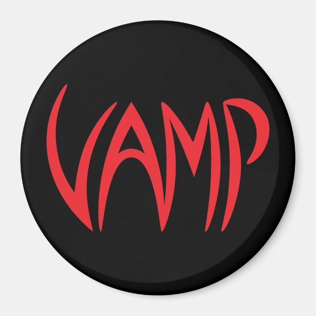 Íman Versão do Texto Vamp (Preto/Vermelho) (Frente)