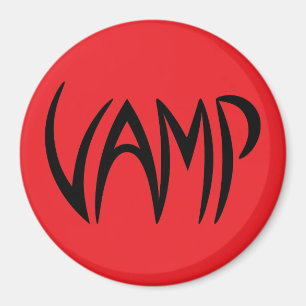 Íman Versão do Texto Vamp (Vermelho/Preto)