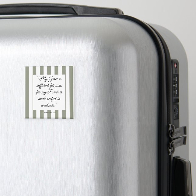 Íman Versículo Bíblico Inspirado na Fé (In Situ (Luggage))