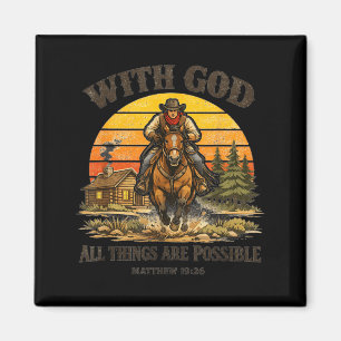 Íman Versículo da Bíblia Cristã Cowboy Ocidental País J