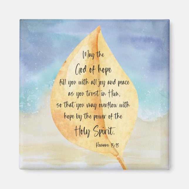 Íman Verso bíblia Romanos Amarelo Magnético (Frente)