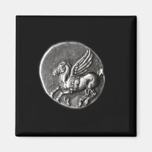 Íman Verso da moeda que descreve Pegasus