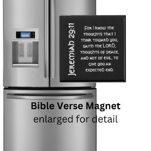 Íman Verso de Bíblia preto moderno Jeremiah 29:11