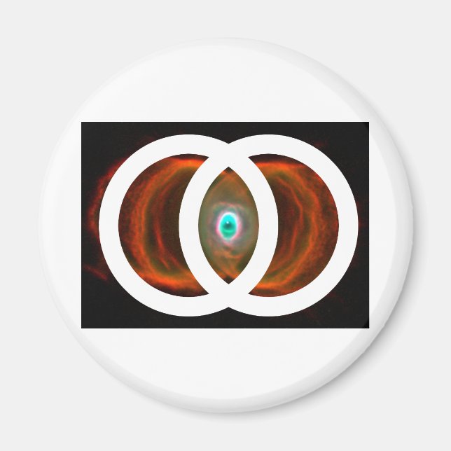 Íman Vesica Piscis Hourglass Nebula (Frente)