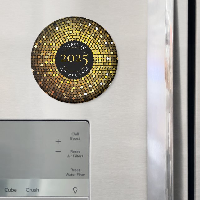 Íman Véspera de Ano Novo do Círculo Shimmering (In Situ (Fridge))